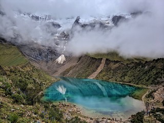 glacier lake humantay, peru