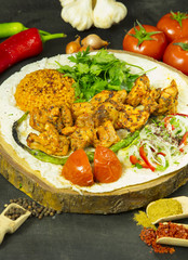 chicken shish kebab turkish tavuk sis traditional turkish food