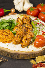 chicken shish kebab turkish tavuk sis traditional turkish food