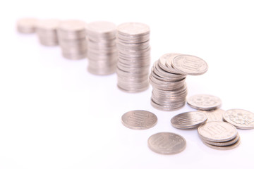 積み重ねられた100円効果による金融破綻イメージ