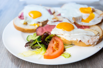 Breakfast with Prepared Egg - prepared egg under the sun