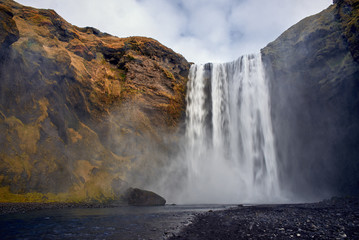 Obraz premium Skogafoss is a waterfall in Iceland 
