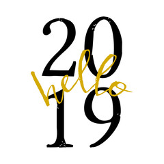 2019 Typographic Design Card