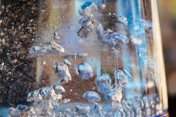 Tea ceremony. Boiling water in kettles