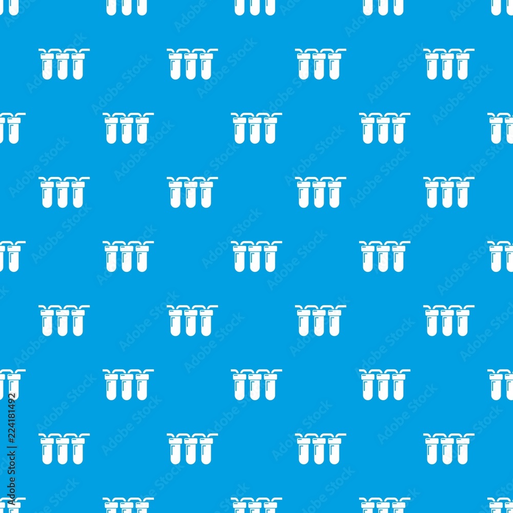 Poster led light bulb lamp pattern vector seamless blue repeat for any use