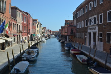 Fototapeta na wymiar Canal à Murano, Italie