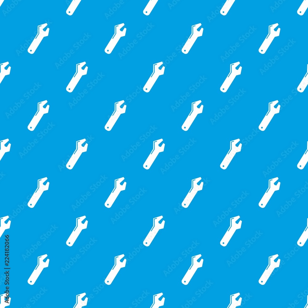 Poster big spanner pattern vector seamless blue repeat for any use