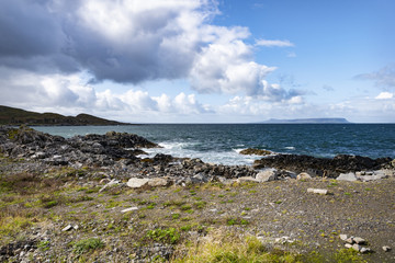 Fototapeta na wymiar Glasnacardoch Bay, Sound of Sleat, Scotland