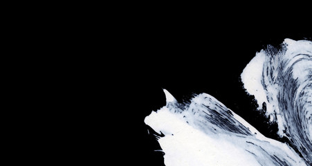  White expressive brush strokes for creative, innovative, interesting backgrounds in zen style.