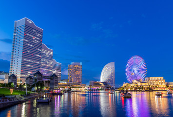 横浜の夜景（みなとみらい）