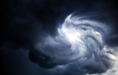 Blurred Whirlwind in the Clouds