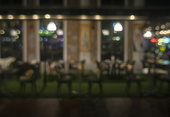 defocused bokeh light, abstract background at night photo