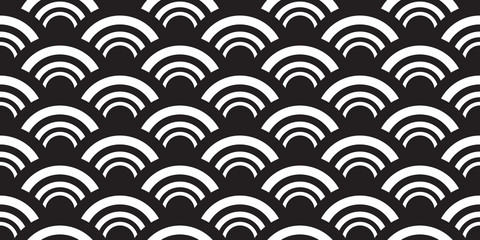 japan ocean wave seamless pattern abstract isolated background repeat wallpaper