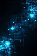 Vector technology in the concept of digital.