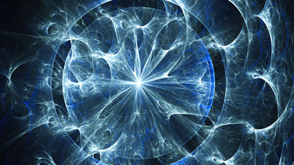 Stained glass. Neon pattern. 3D surreal illustration. Sacred geometry. Mysterious psychedelic relaxation pattern. Fractal abstract texture. Digital artwork graphic astrology magic