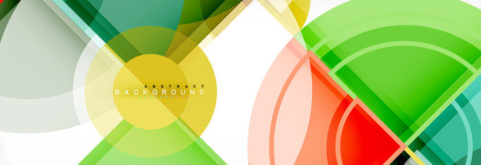 Obraz premium Vector fantastic circle modern geometric background template