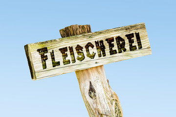 Schild 329 - Fleischerei