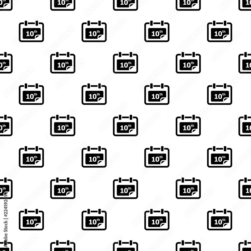 Poster number calendar icon. simple illustration of number calendar vector icon for web