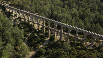 Fototapeta na wymiar Pont del Diable. Roman aqueduct of Tarragona, Catalonia, Spain