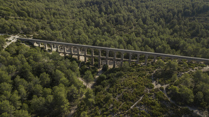 Fototapeta na wymiar Pont del Diable. Roman aqueduct of Tarragona, Catalonia, Spain