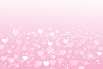 Valentine's day background  with hearts white
