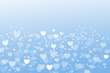 Valentine's day background  with hearts white