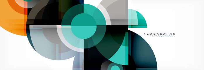 Obraz premium Vector fantastic circle modern geometric background template