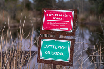 signs for fishing