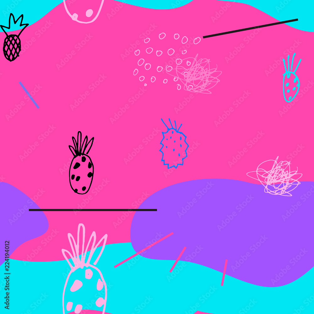 Poster Boho seamless pattern