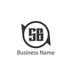 Obraz premium Initial Letter SB Logo Template Design