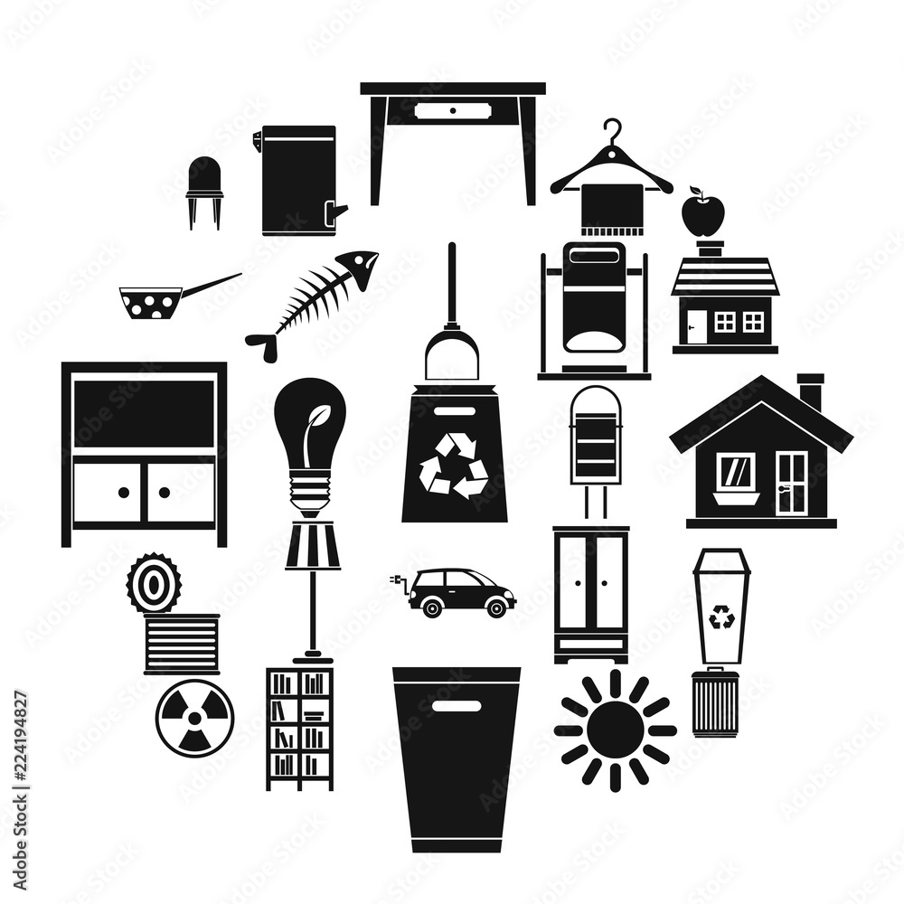 Poster cleaning icons set. simple set of 25 cleaning vector icons for web isolated on white background