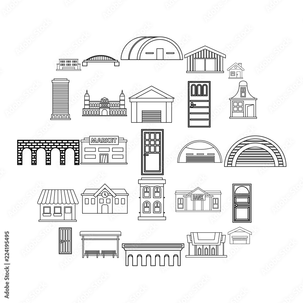 Poster design icons set. outline set of 25 design vector icons for web isolated on white background