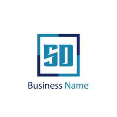 Obraz premium Initial Letter SD Logo Template Design