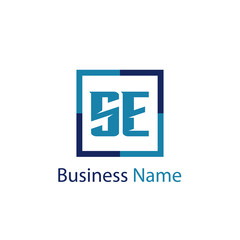 Initial Letter SE Logo Template Design