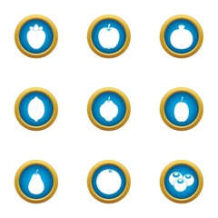 Embryo icons set. Flat set of 9 embryo vector icons for web isolated on white background