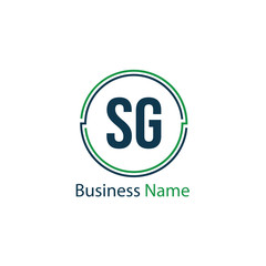 Initial Letter SG Logo Template Design