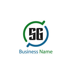 Initial Letter SG Logo Template Design