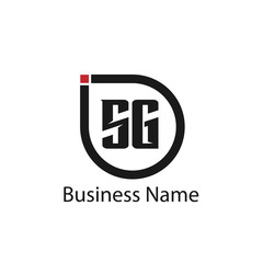 Obraz premium Initial Letter SG Logo Template Design