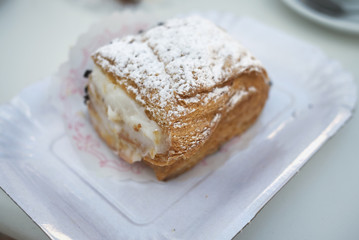 Sicilian dessert with ricotta cheese