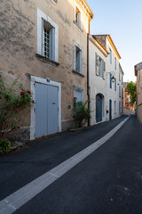Fototapeta na wymiar Typical street in historic, hill-village Bonnieux, Provence, France