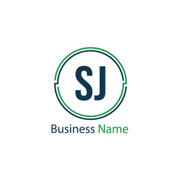 Initial Letter SJ Logo Template Design