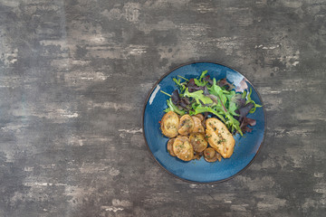 Chicken with Lemon Confit Ground Potatoes