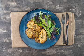 Chicken with Lemon Confit Ground Potatoes