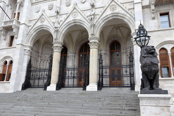 Entrance of Hungarian Parliament