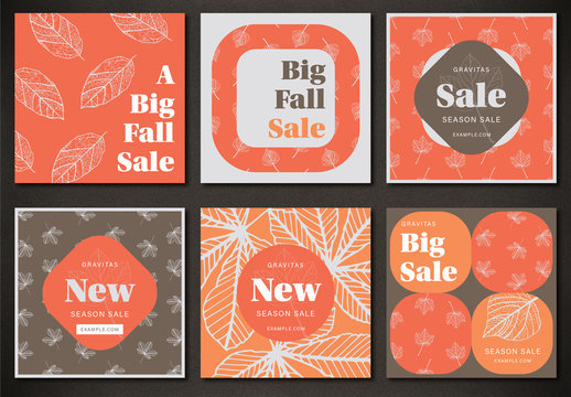 Fall Sale Social Media Posts