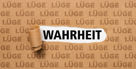 Zerrissenes Papier - Wahrheit oder Lüge