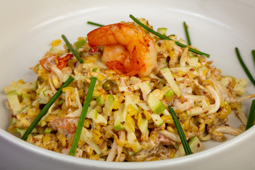 Bulgur with prawn