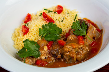 Lamb with couscous