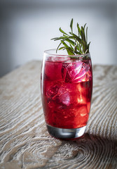 Cocktail with rosemary