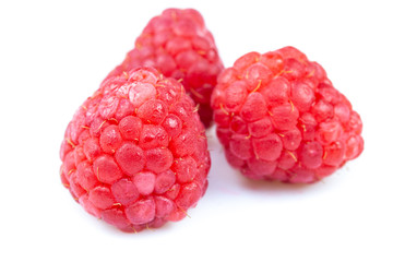 Raspberry isolated on white background